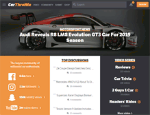 Tablet Screenshot of carthrottle.com